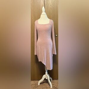 Asymmetrical Ribbed Dress